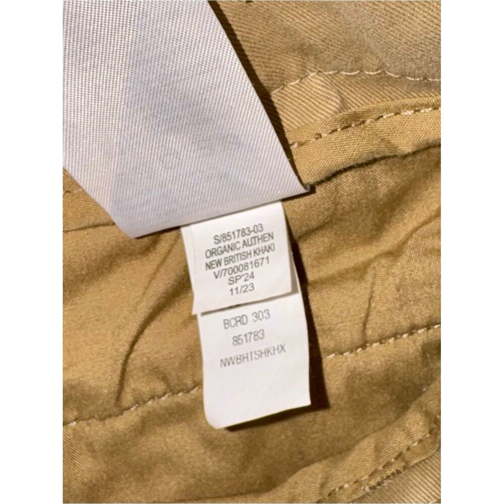 Banana Republic Womens Chino Pants 14 Khaki Slim Straight Organic Cotton - Picture 8 of 12